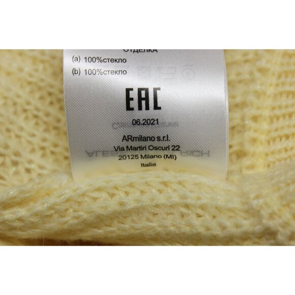 Alessandra Rich women's ‎ cropped embellished mohair blend cardigan sweater 36 - Picture 12 of 12